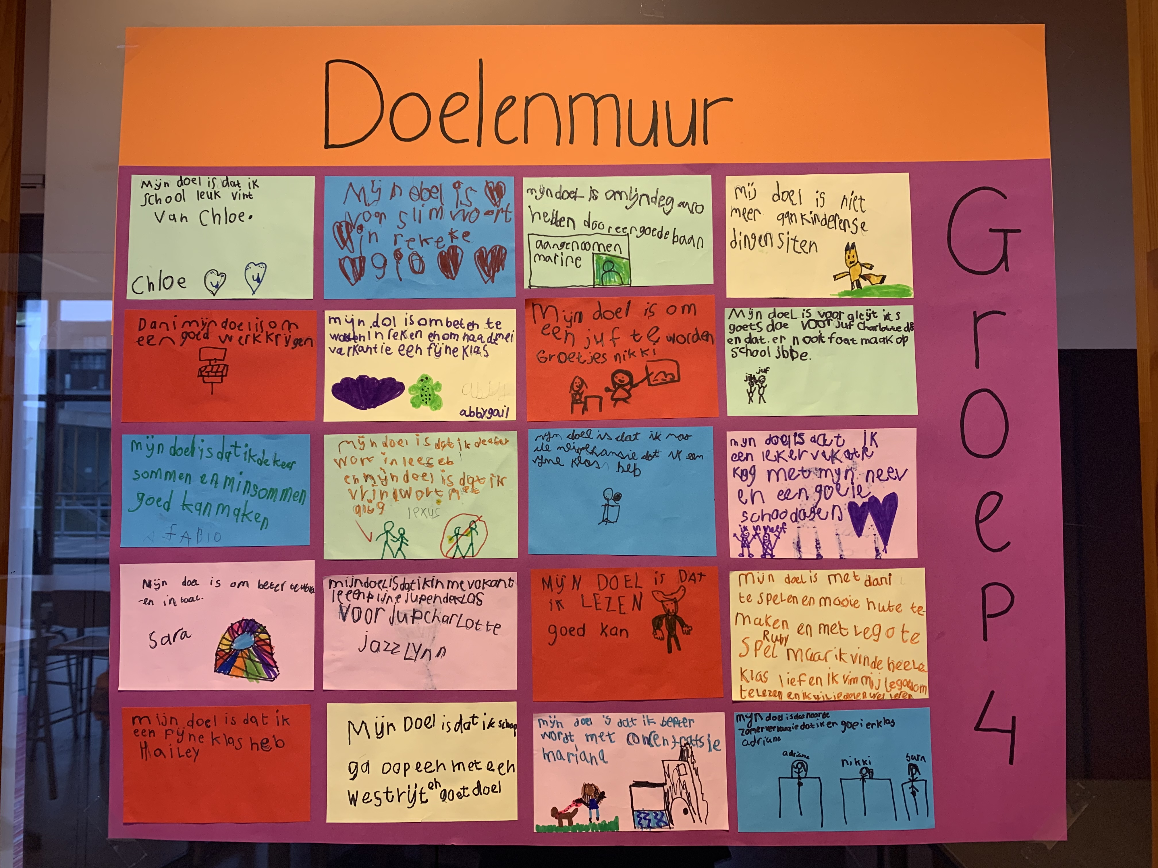 Doelen van groep 4!