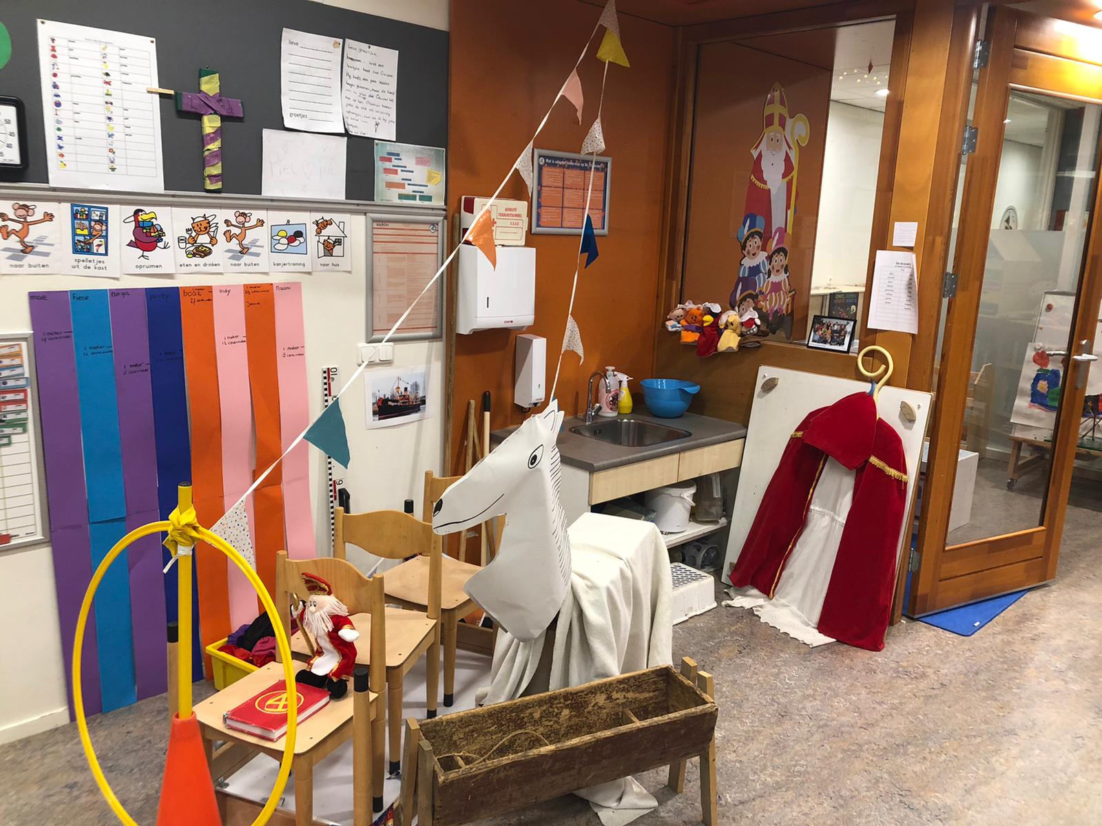 Thema de supermarkt en sinterklaas