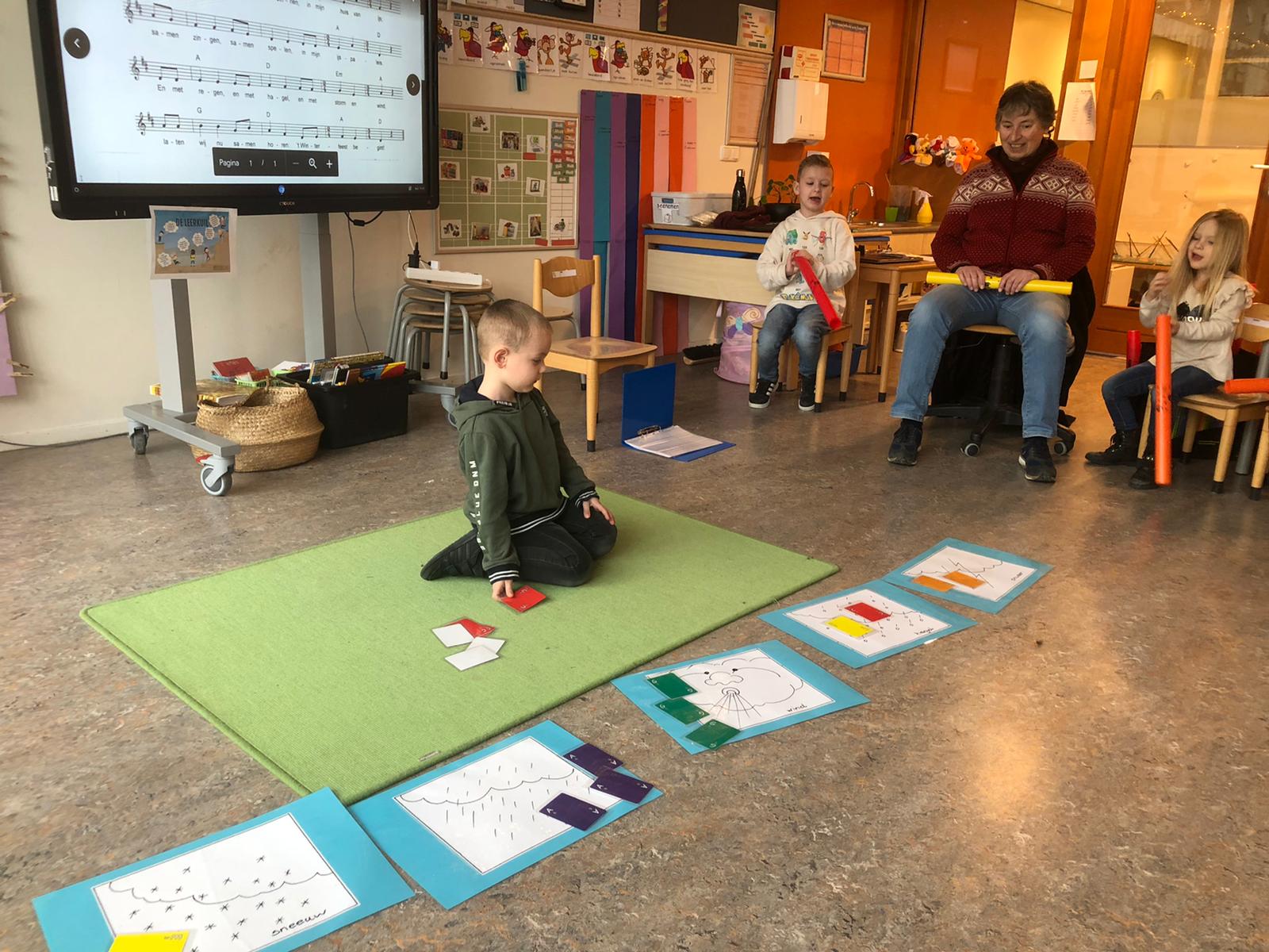 Thema: winter, weer en water. 