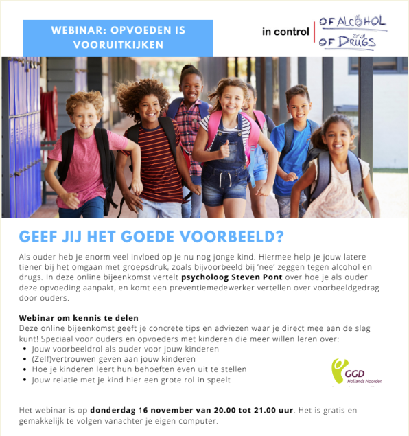 Opvoeden is vooruitkijken!